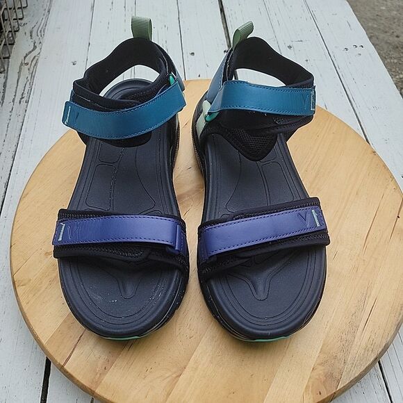 VIONIC WMX wanderer MENS ANKLE STRAP SANDALS BLACK ADJUSTABLE STRAP SIZE 8 Wide Vionic Walk Max Wanderer Men main image 2